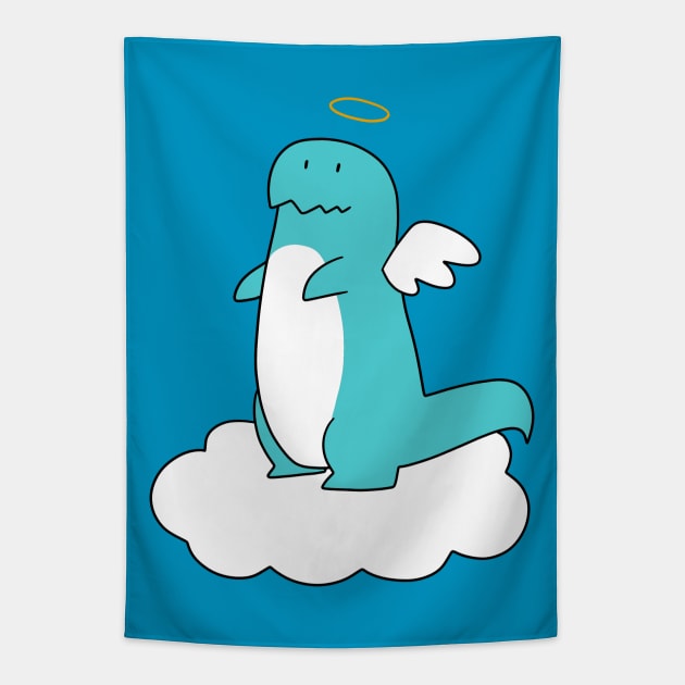 Angel T-rex Tapestry by saradaboru