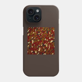 Camouflage - Brown and Maroon Phone Case