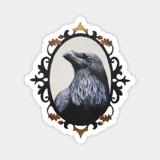 Raven - bird portrait Magnet