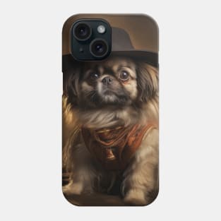 Cowboy Dog - Pekingese Phone Case