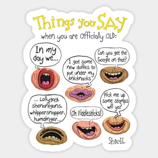 Lollygag funny word design - Funny Saying - Sticker