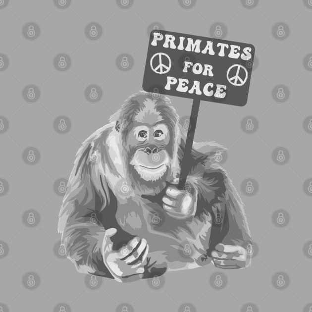 Primates for Peace Orangutan by Slightly Unhinged