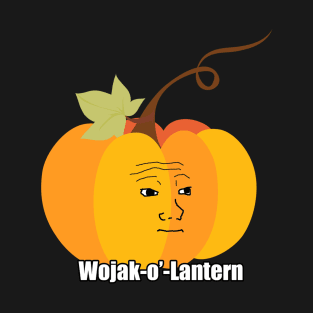 Wojak Halloween Meme Design - Wojak-o'-Lantern T-Shirt