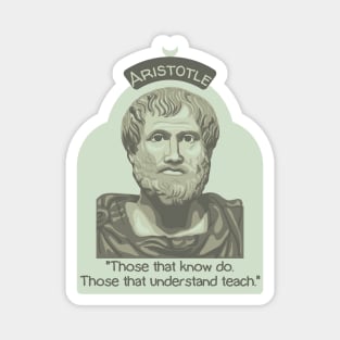 Aristotle Portrait and Quote Magnet