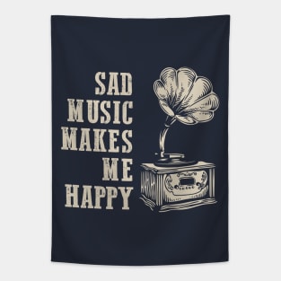 Melancholy Phonograph: Sad Music Makes Me Happy Tapestry