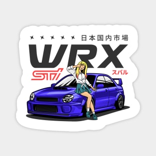 JDM car Subaru WRX sti Magnet