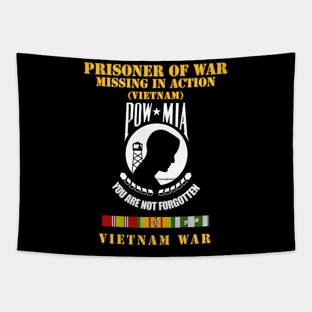 POW - MIA - Vietnam w  VN SVC Tapestry by twix123844