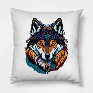 Lucky Rainbow Fox Pillow