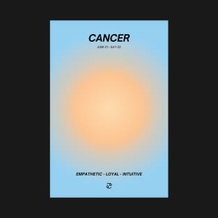 Cancer Zodiac Sign Aura T-Shirt