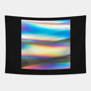 Rainbow Hologram Wave Tapestry