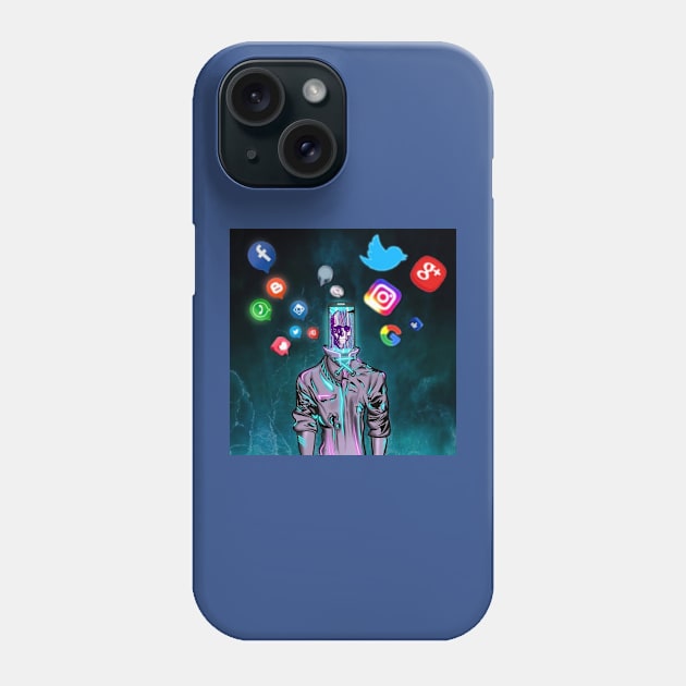 Social Media Phone Case by Hujikayaa