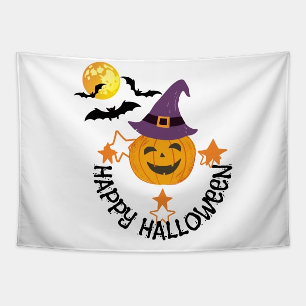 Happy halloween Tapestry by NICHE&NICHE