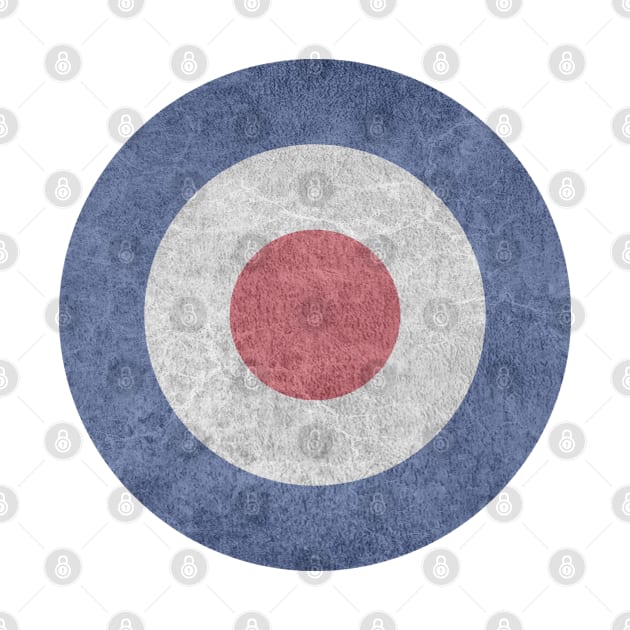 RAF Roundel - Grunge Effect by SteveHClark