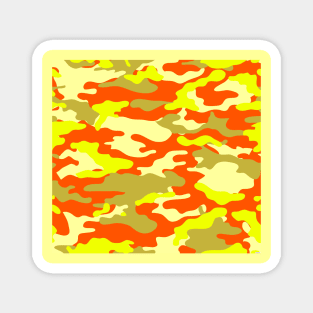 YELLOW CAMUFAJE, Tarnung, camouflage DESIGN Magnet