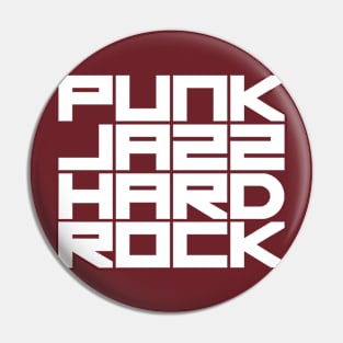 punk jazz  hard rock Pin