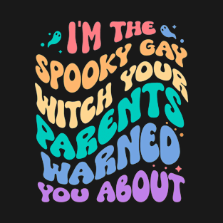 LGBT Halloween Bisexual Gay Pride Spooky T-Shirt