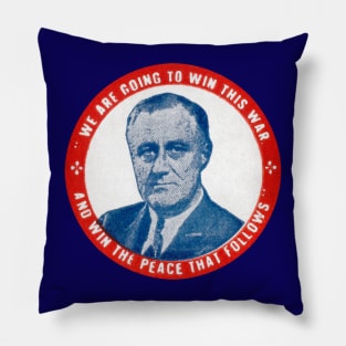 WWII Win the War with FDR Pillow