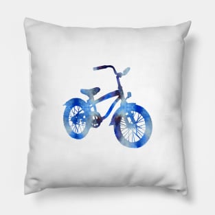 Blue Bicycle Pillow