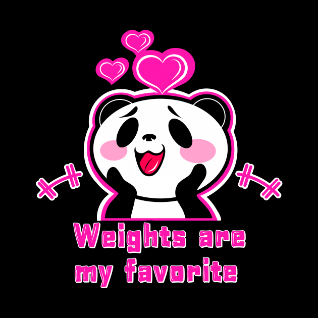 Panda Weights by TimAddisonArt