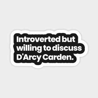 Introverted but willing to discuss D'Arcy Carden - Gretta Gill ALOTO Magnet