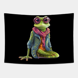 Funny Frog Fashion Lovers Gift Tapestry