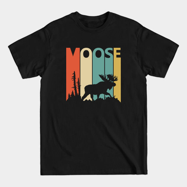 Discover Vintage Retro Moose Gift - Moose - T-Shirt