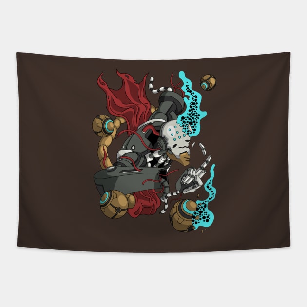 Damaged Zenyatta Tapestry by nextodie