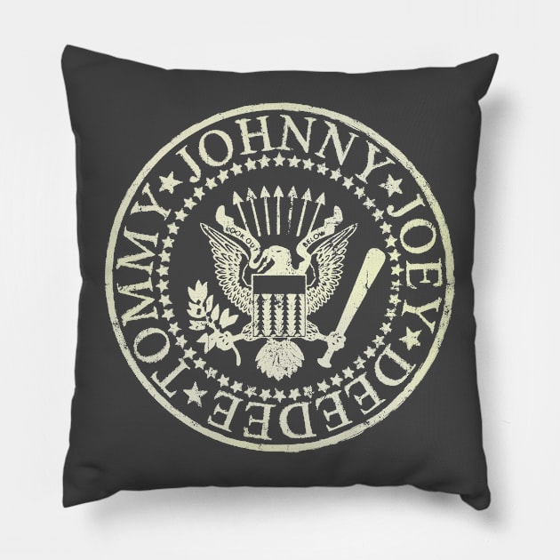 PUNK LOGO VINTAGE DESIGN Pillow by KIMIDIGI