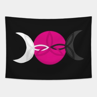 Triple Moon Triple Triquetra Tapestry