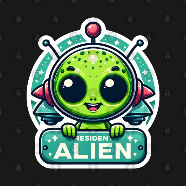 Funny Resident Alien by hippohost