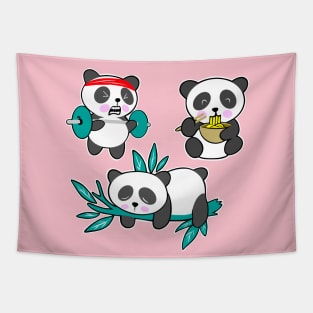 Panda Swole Tapestry