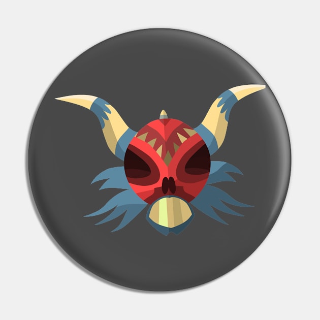 Tribal Mask Pin by emreozbay