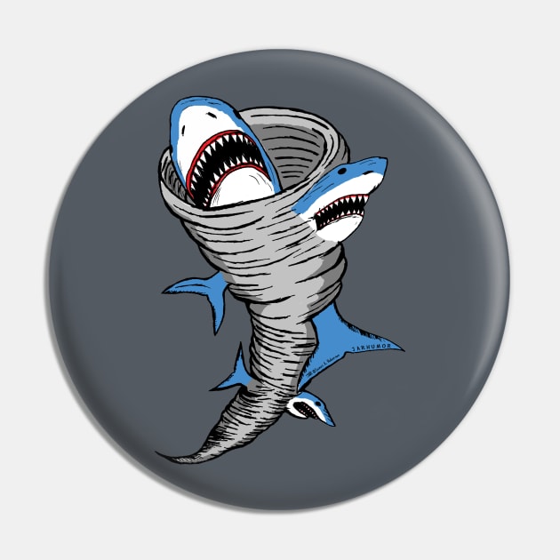 Shark Tornado Pin by jarhumor