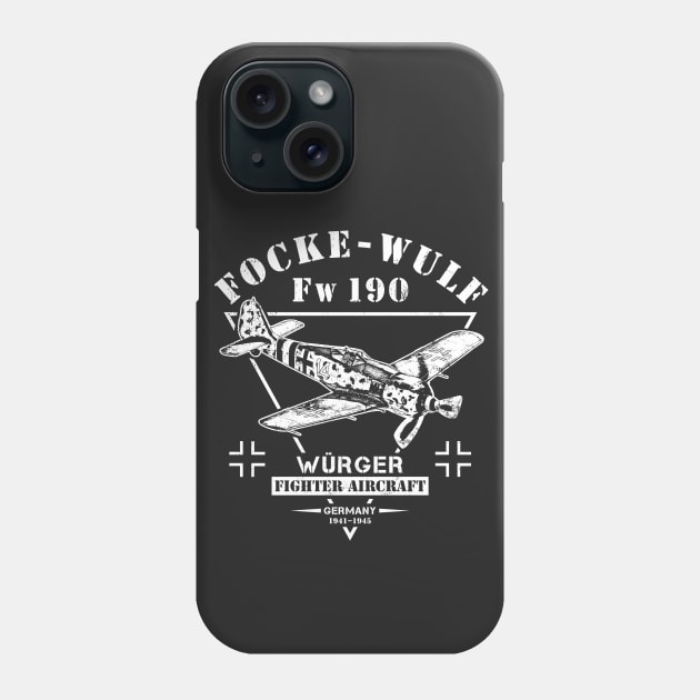 Focke-Wulf Fw 190 German Fighter Phone Case by Military Style Designs