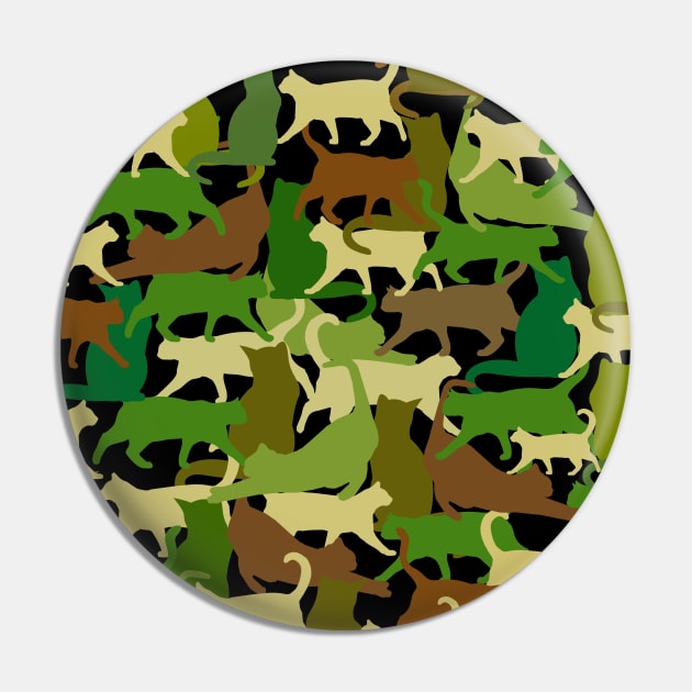 Cat Camo Pin by SartorisArt1