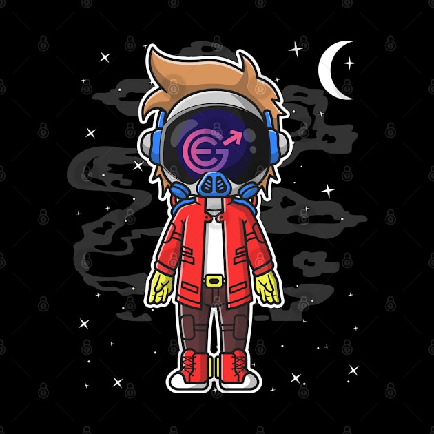 Hiphop Astronaut Evergrow Crypto EGC Coin To The Moon Crypto Token Cryptocurrency Wallet Birthday Gift For Men Women Kids by Thingking About