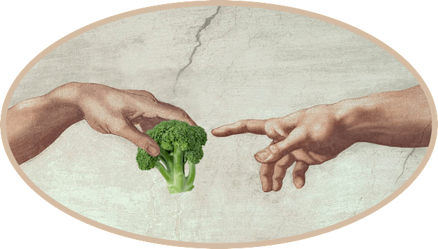 Creation Of Broccoli Kids T-Shirt by sqwear