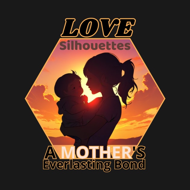 Mothers day, Silhouettes of Love: A Mother's Everlasting Bond by benzshope