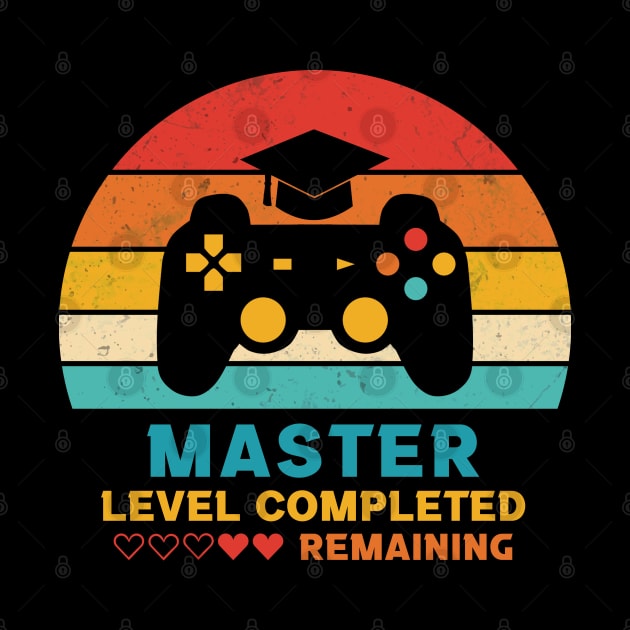 Retro Style Master Level Completed Graduation by InfiniTee Design