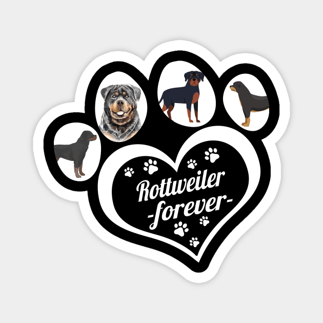 Rottweiler forever Magnet by TeesCircle