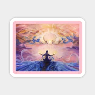 SUGILITE. Meditation with Aphrodite. Soul of the Stone series Magnet