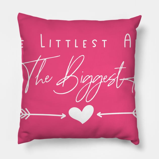 The Littlest Arms Give the Biggest Hugs Pillow by Atomartanddesigns