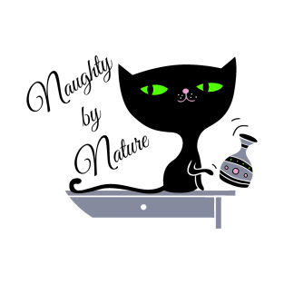 Naughty by Nature - Green Eyed Kitty T-Shirt