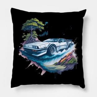 Summer Art DMC DeLorean Pillow