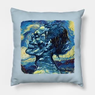 Zombie Van Gogh Style Pillow