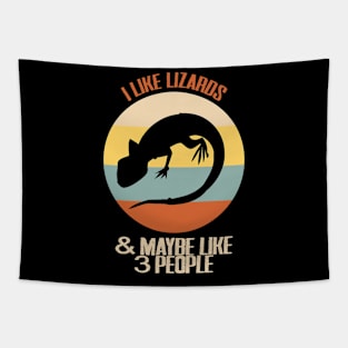 Lizard Retro Quote Tapestry