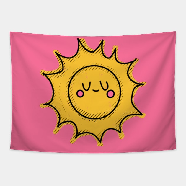 Happy Sun Tapestry by bruxamagica