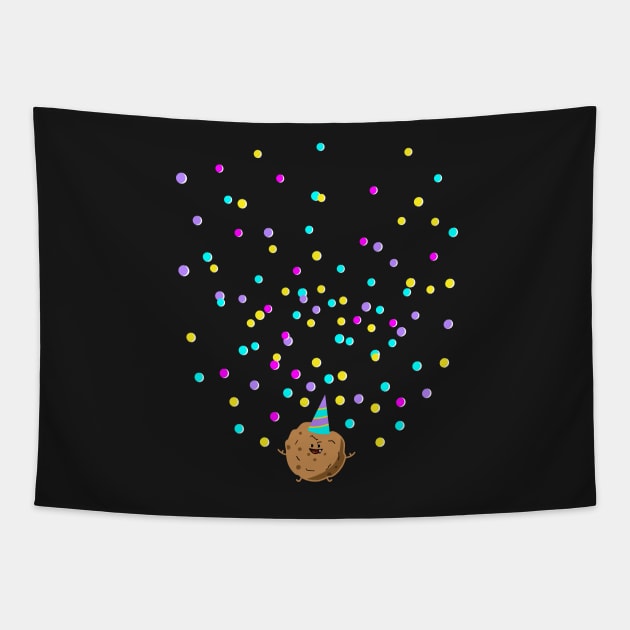 Cookie and confetti Tapestry by spontania