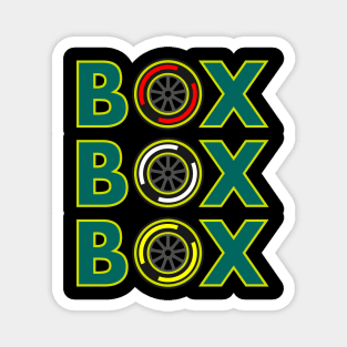 Box Box Box 'El Plan' F1 Tyre Compound Design Magnet