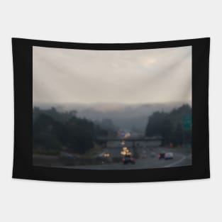 Rolling fog, blurred and soft Tapestry